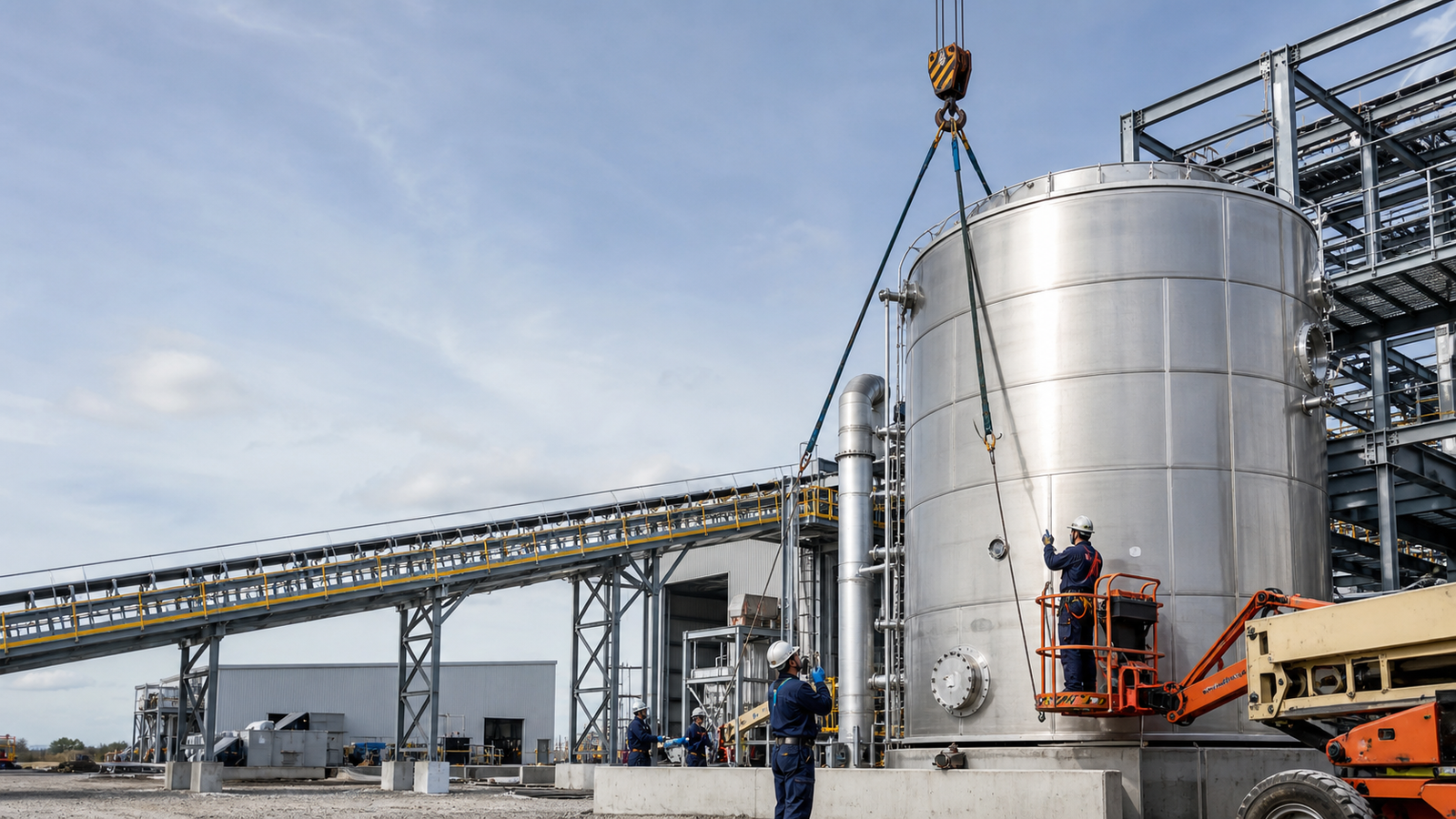 Tank installation and rigging capability