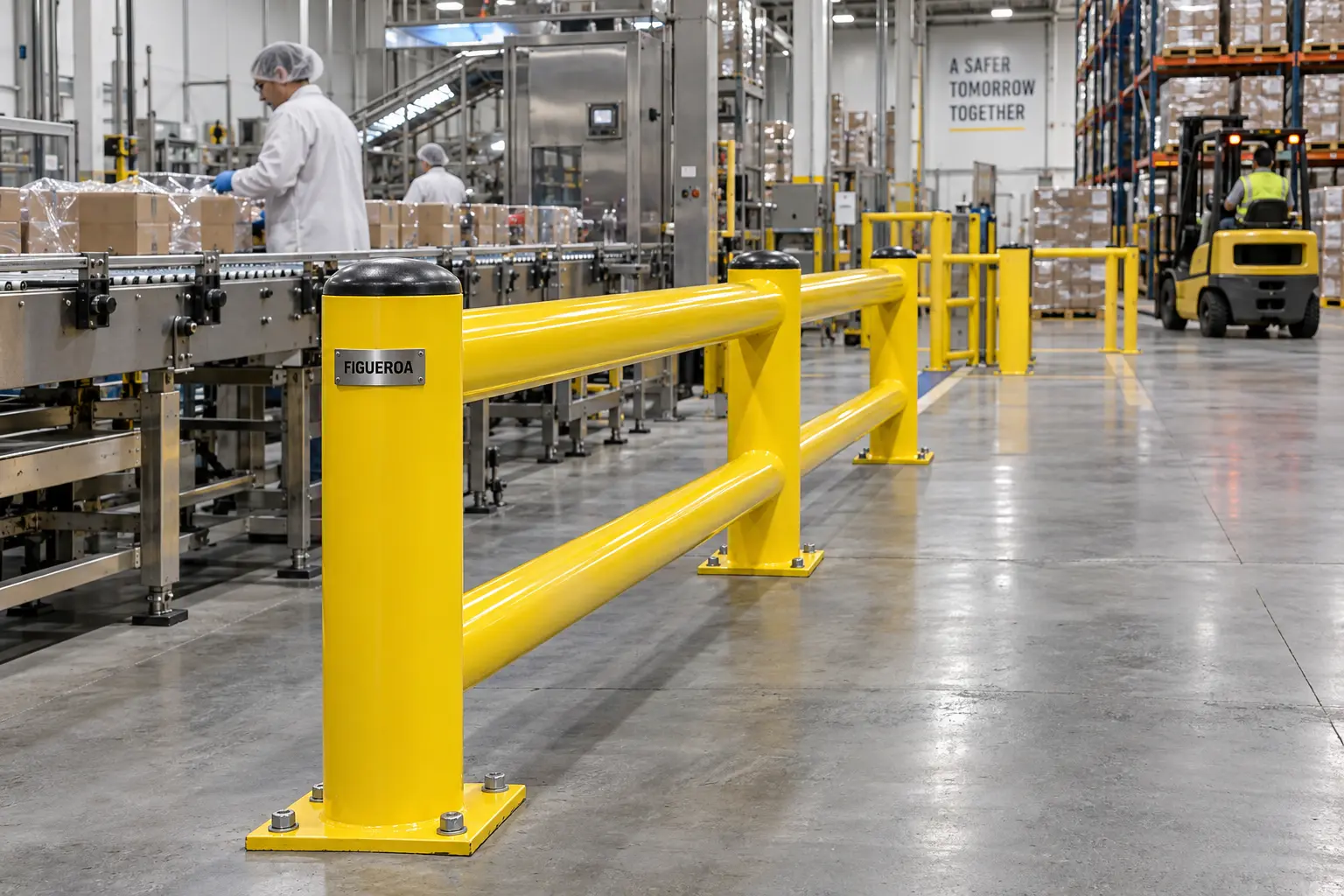 FIC custom industrial safety guardrails and barriers